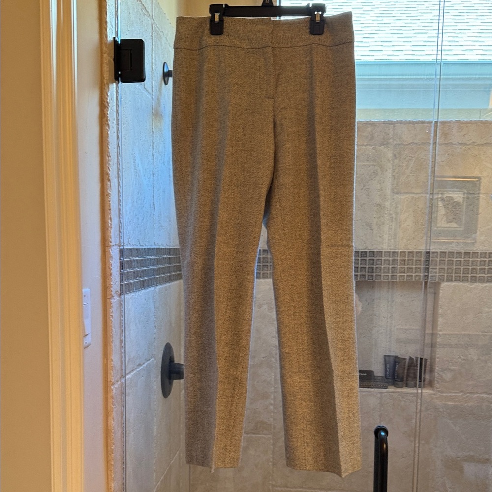 Woman’s Gray and White Folio wool Dress Pants